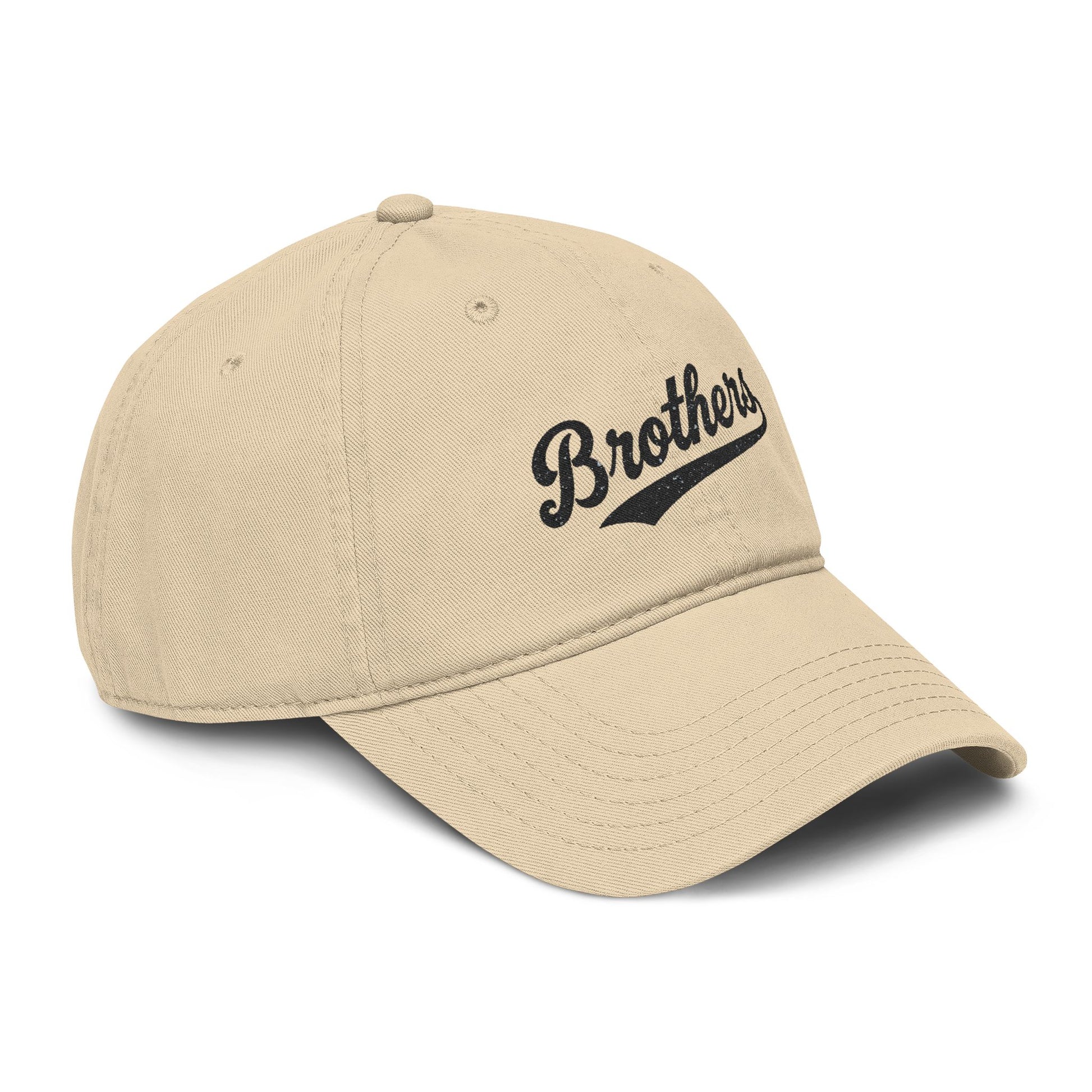 Brothers Embroidered Washed Baseball Cap Hats Printify