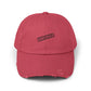 Godspeed Distressed Baseball Cap – Vintage Worn Dad Hat for Men & Women Hats Printify Dashing Red One size