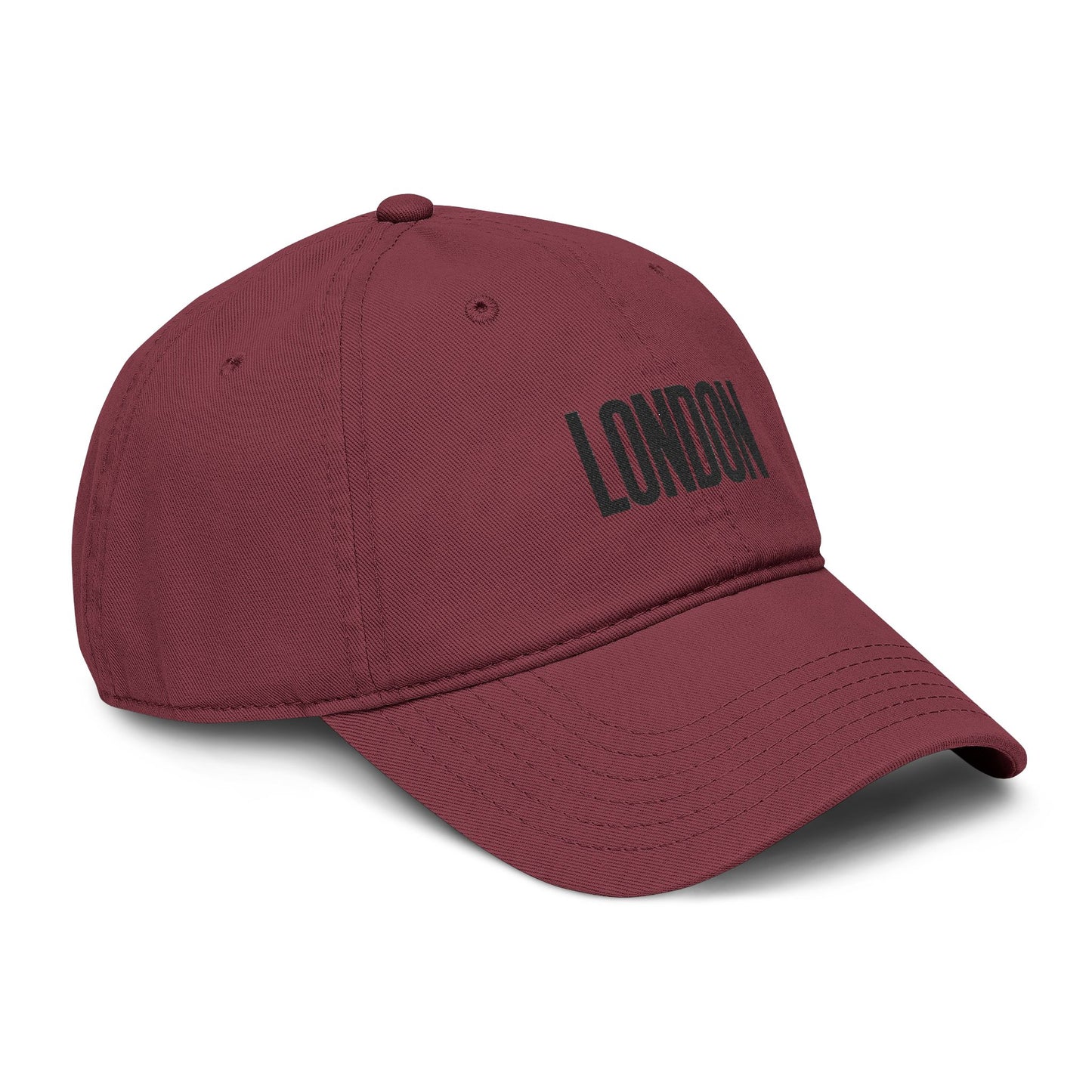 London Embroidered Washed Baseball Cap