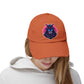Samurai Skull Distressed Cap — Neon Retro Gamer Hat Hats Printify