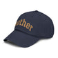 Mother Glitter Washed Baseball Cap — Sparkle Mom Hat for Mother's Day & Gifts