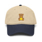 Embroidered Golden Teddy Baseball Cap Hats Printify