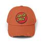 Santa Cruz Logo Distressed Cap – Vintage Skate Dad Hat Hats Printify Burnt Orange One size