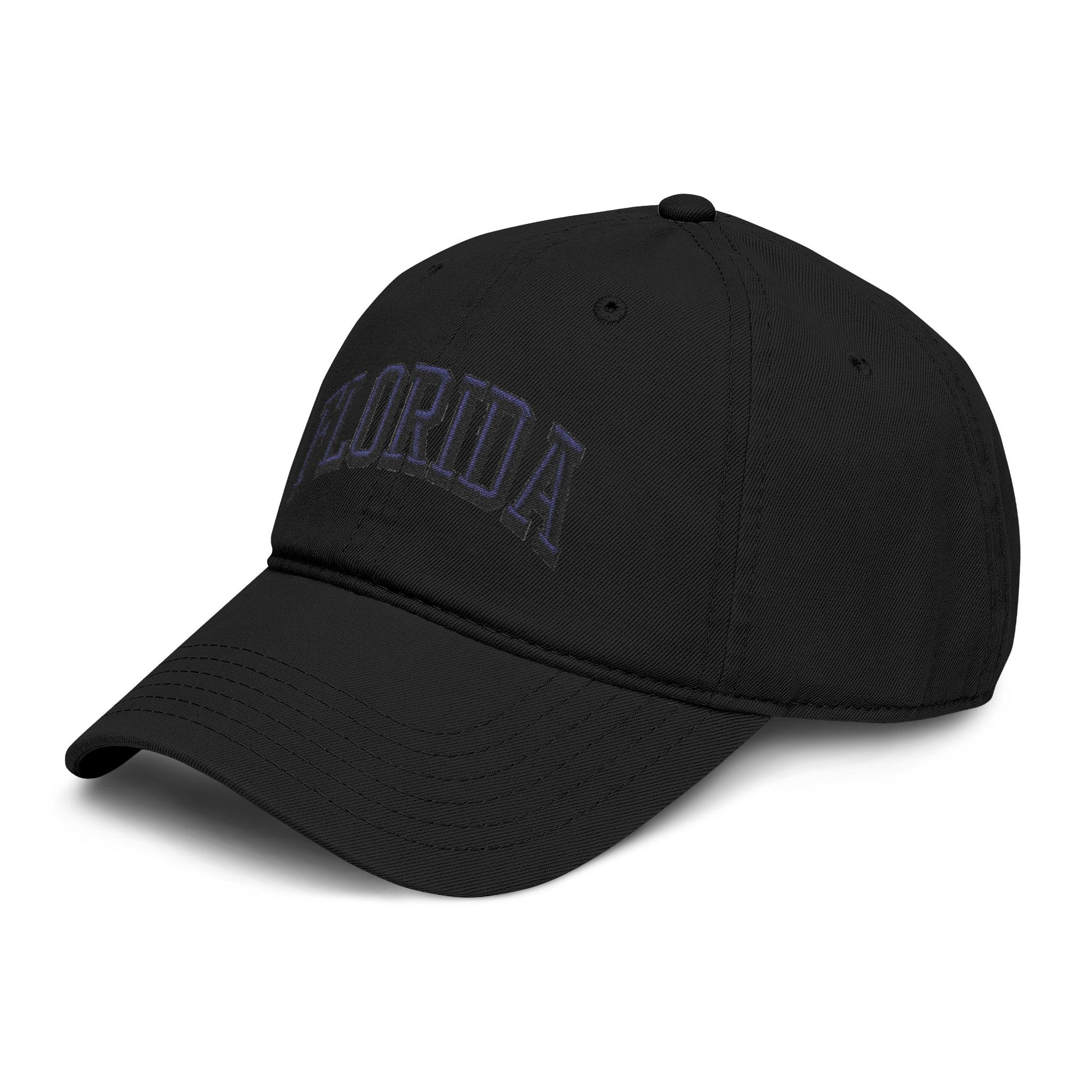 Florida Embroidered Washed Baseball Cap Hats Printify