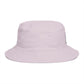 Brown Bucket Hat with Cute White Cat Embroidery — Casual Cat Lover Accessory