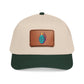 Leather Patch Baseball Cap — Retro Grenade Patch Hat Hats Printify One size Dark Green / Khaki / Light Brown patch Rectangle
