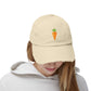 Carrot Patch Distressed Cap — Cute Embroidered Vegetable Baseball Hat Hats Printify