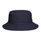 Smiley Drip Bucket Hat — Retro Melted Smile Face Sun Hat