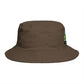 Bucket Hat — Retro Green Car Embroidered Bucket Hat