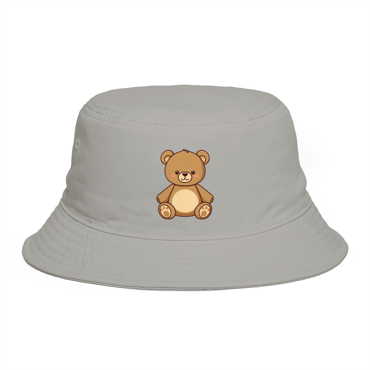 Teddy Bear Bucket Hat — Cute Brown Plush Toy Graphic Sun Hat Hats Printify One size Storm