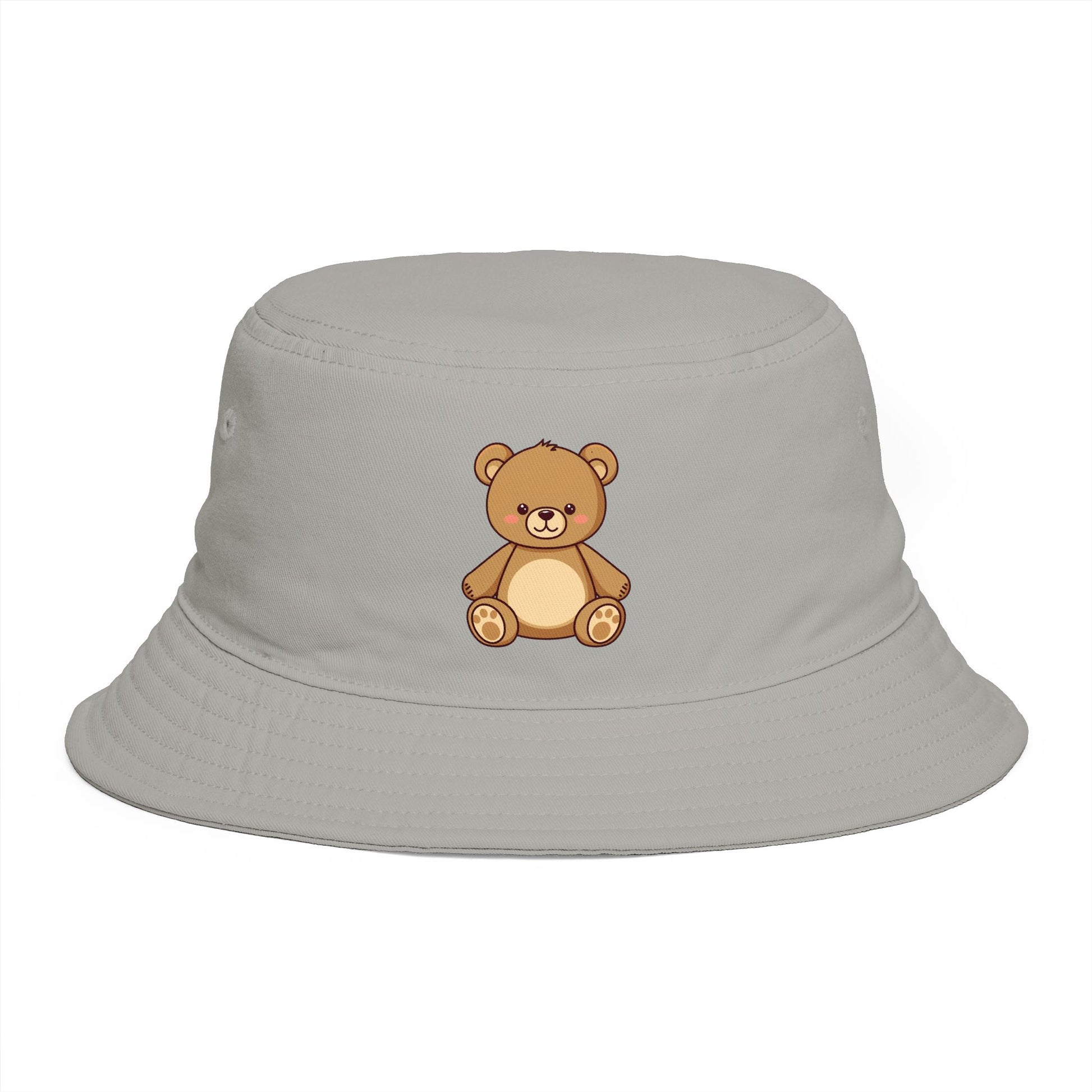 Teddy Bear Bucket Hat — Cute Brown Plush Toy Graphic Sun Hat Hats Printify One size Storm
