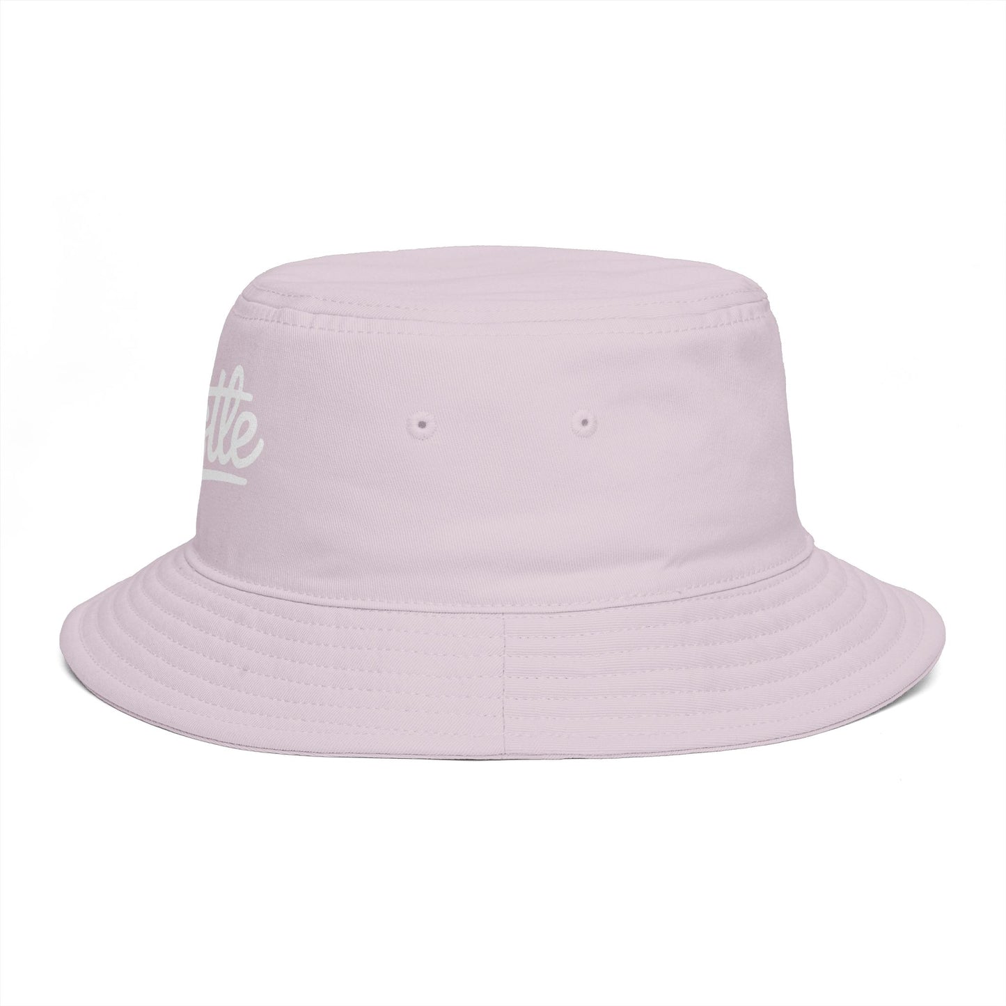 Hustle Embroidered Bucket Hat — Retro Script Streetwear Cap