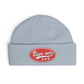 Cuff Beanie - 'Been Wild' Retro Patch Knit Hat (Casual Streetwear, Winter Gift)