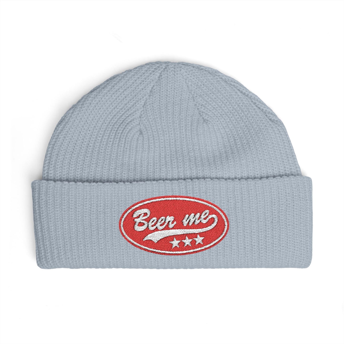 Cuff Beanie - 'Been Wild' Retro Patch Knit Hat (Casual Streetwear, Winter Gift)