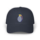 Grenade Embroidered Dad Cap — Military Inspired Retro Patch Hat Hats Printify Navy One size