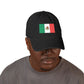 Embroidered Mexican Flag Denim Hat — Adjustable Trucker Cap Hats Printify
