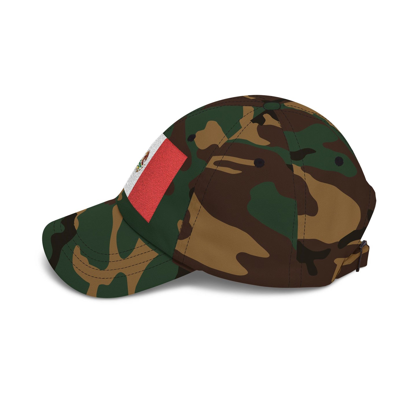 Mexico Flag Dad Cap — Embroidered Mexican Flag Baseball Hat Hats Printify