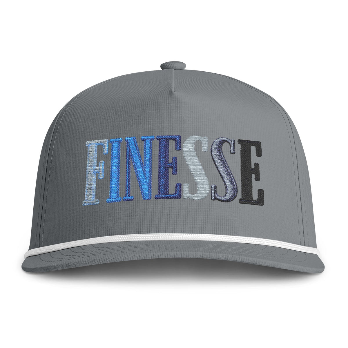Finesse Rope Cap Hats Printify Granite Adjustable