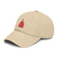 Washed Baseball Cap with Embroidered Red Boxing Gloves — Vintage Sport Dad Hat Hats Printify