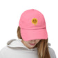 Distressed Melting Smiley Cap — Grunge Drip Dad Hat