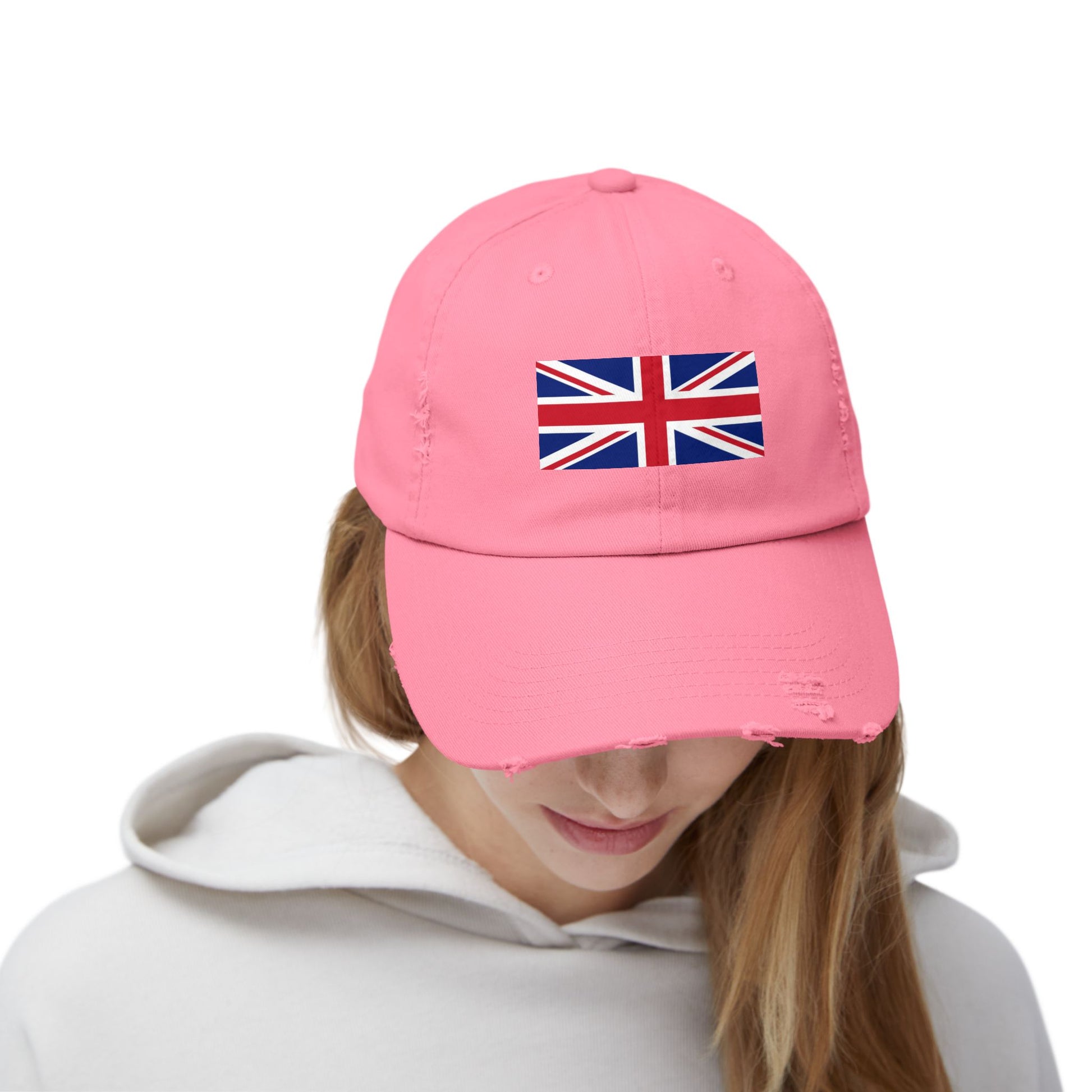 Distressed Union Jack Cap — British Flag Baseball Hat Hats Printify