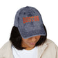 Vintage Embroidered Cap — Retro Sunset Patch Baseball Hat Hats Printify