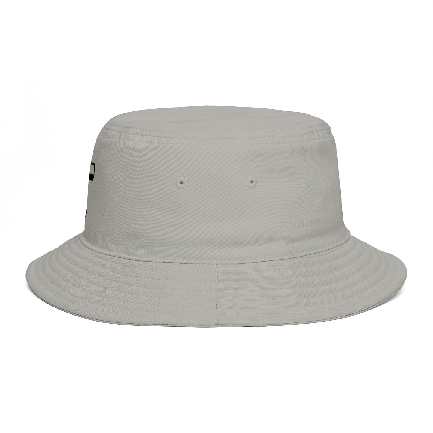 Christian Cross Bucket Hat — Minimal Faith Brown Sun Hat