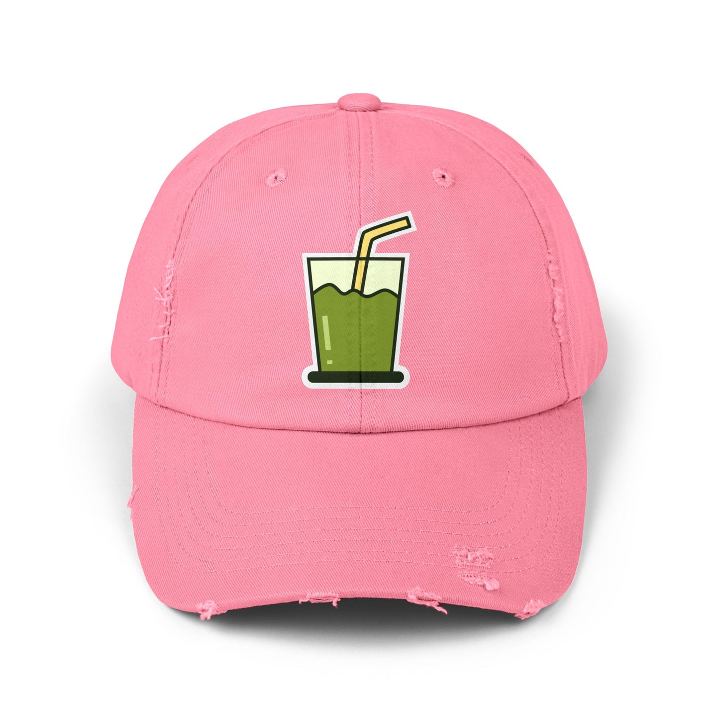 Unisex Distressed Cap Hats Printify True Pink One size