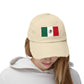 Mexico Flag Distressed Cap — Vintage Mexican Flag Dad Hat Hats Printify