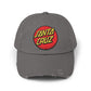 Santa Cruz Logo Distressed Cap – Vintage Skate Dad Hat Hats Printify Nickel One size