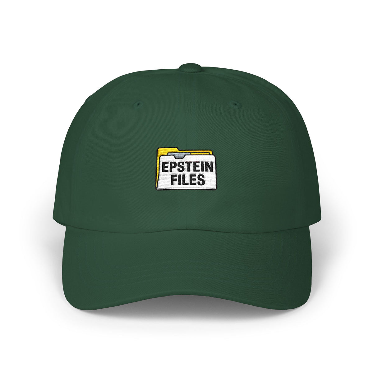 Dad Cap — "Epstein Files" Embroidered Archive Logo Hat Hats Printify Spruce One size