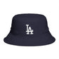 Brown LA Logo Bucket Hat — Casual Streetwear Sun Hat Hats Printify One size Navy