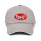 Beer Me Baseball Cap — Vintage Washed Hat with Red Patch