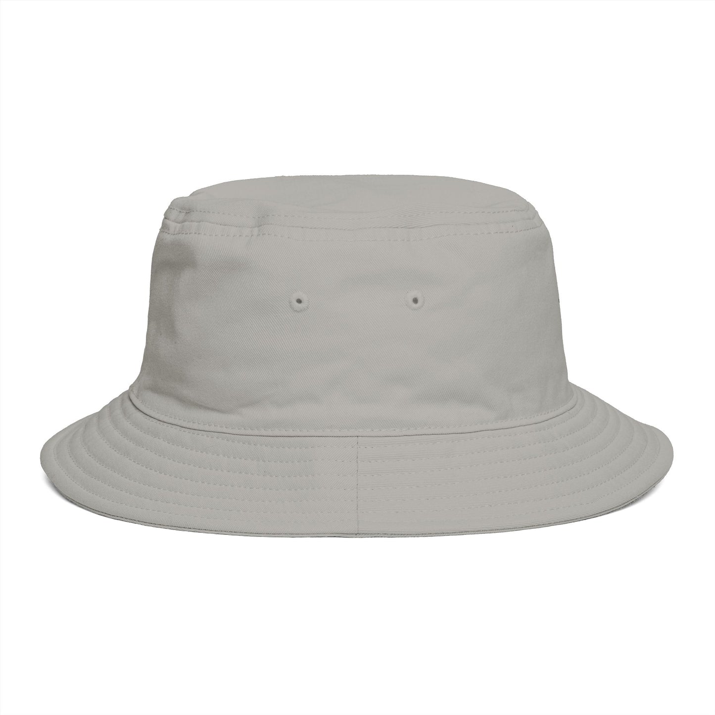 Red Pushpin Embroidered Bucket Hat - Minimal Casual Sun Hat