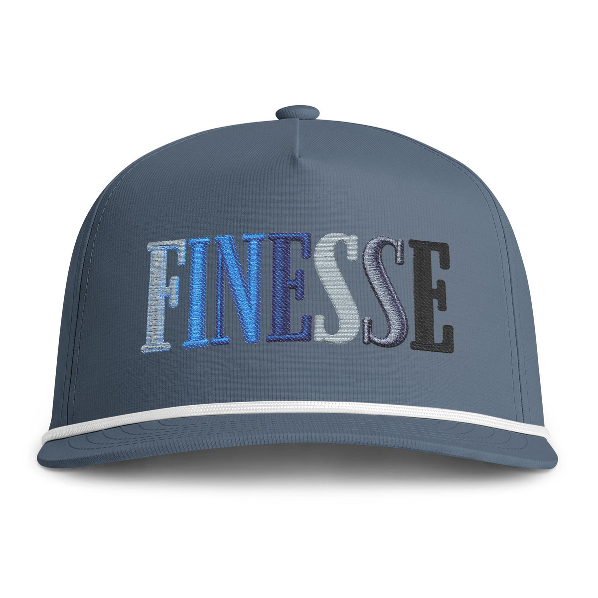 Finesse Rope Cap Hats Printify Blue Jean Adjustable