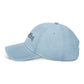 He's Golfing Denim Embroidered Hat — Casual Golf Cap for Him