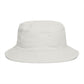 Red Pushpin Embroidered Bucket Hat - Minimal Casual Sun Hat Hats Printify