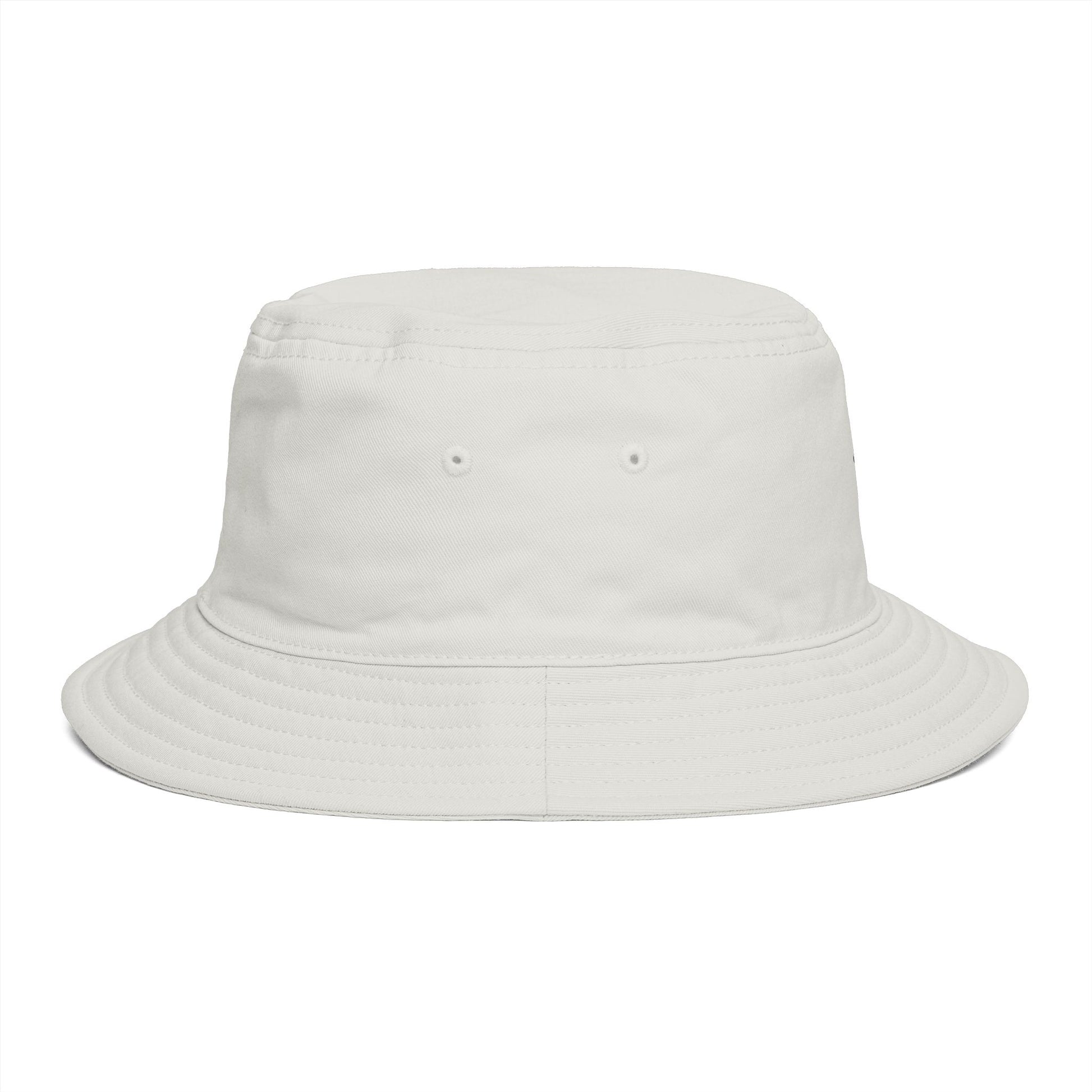 Red Pushpin Embroidered Bucket Hat - Minimal Casual Sun Hat Hats Printify