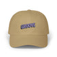 Groove Embroidered Dad Cap – Retro Purple 90s Vibe Adjustable Hat Hats Printify Khaki One size