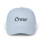 Crew Embroidered Dad Cap - Classic White Adjustable Baseball Hat Hats Printify Light Blue One size