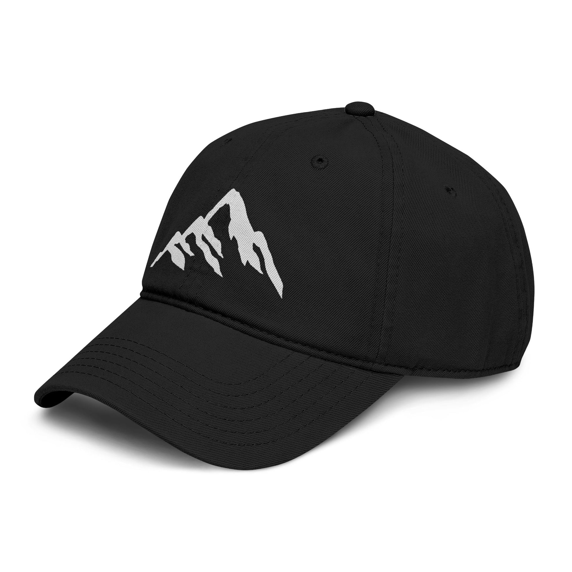 Washed Mountain Embroidered Baseball Cap Hats Printify