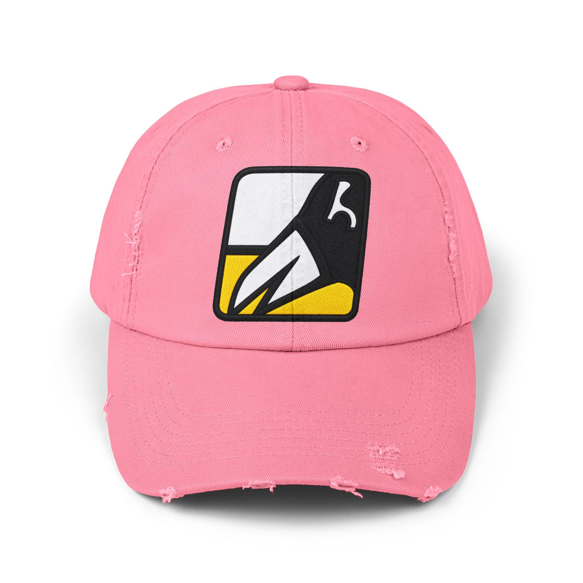 Unisex Distressed Cap Hats Printify True Pink One size