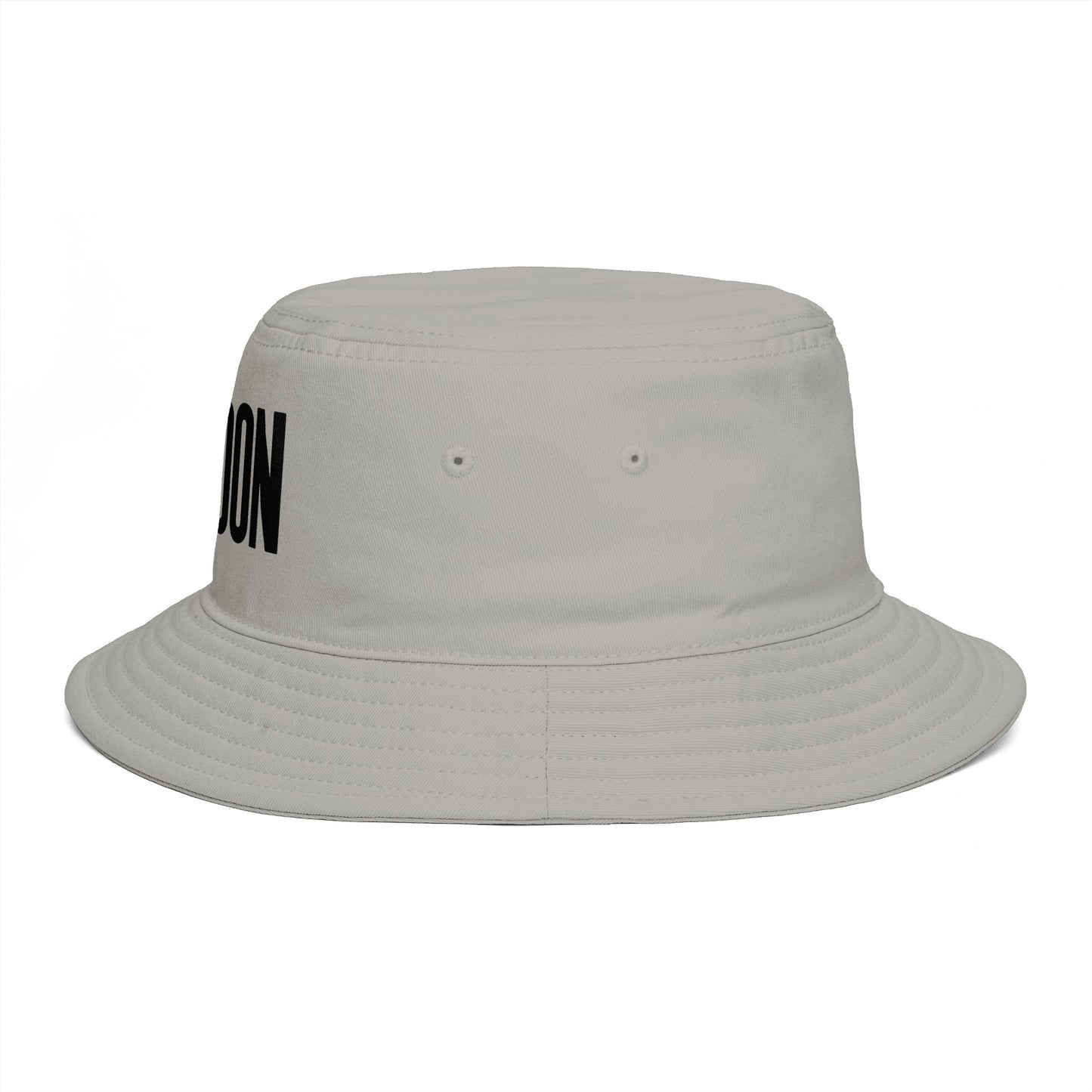 London Embroidered Bucket Hat — Minimal City Travel Sun Hat