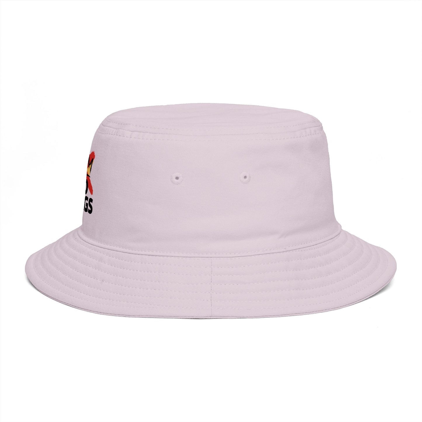 No Kings Bucket Hat — Rebellious Crown Graphic Cotton Bucket Hat