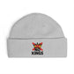 Cuff Beanie — 'No Kings' Streetwear Embroidered Beanie Hats Printify One size Athletic Heather