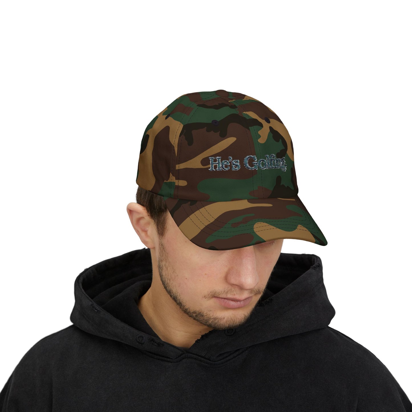 He's Golfing Dad Cap – Embroidered Golf Hat for Golf-Loving Dads
