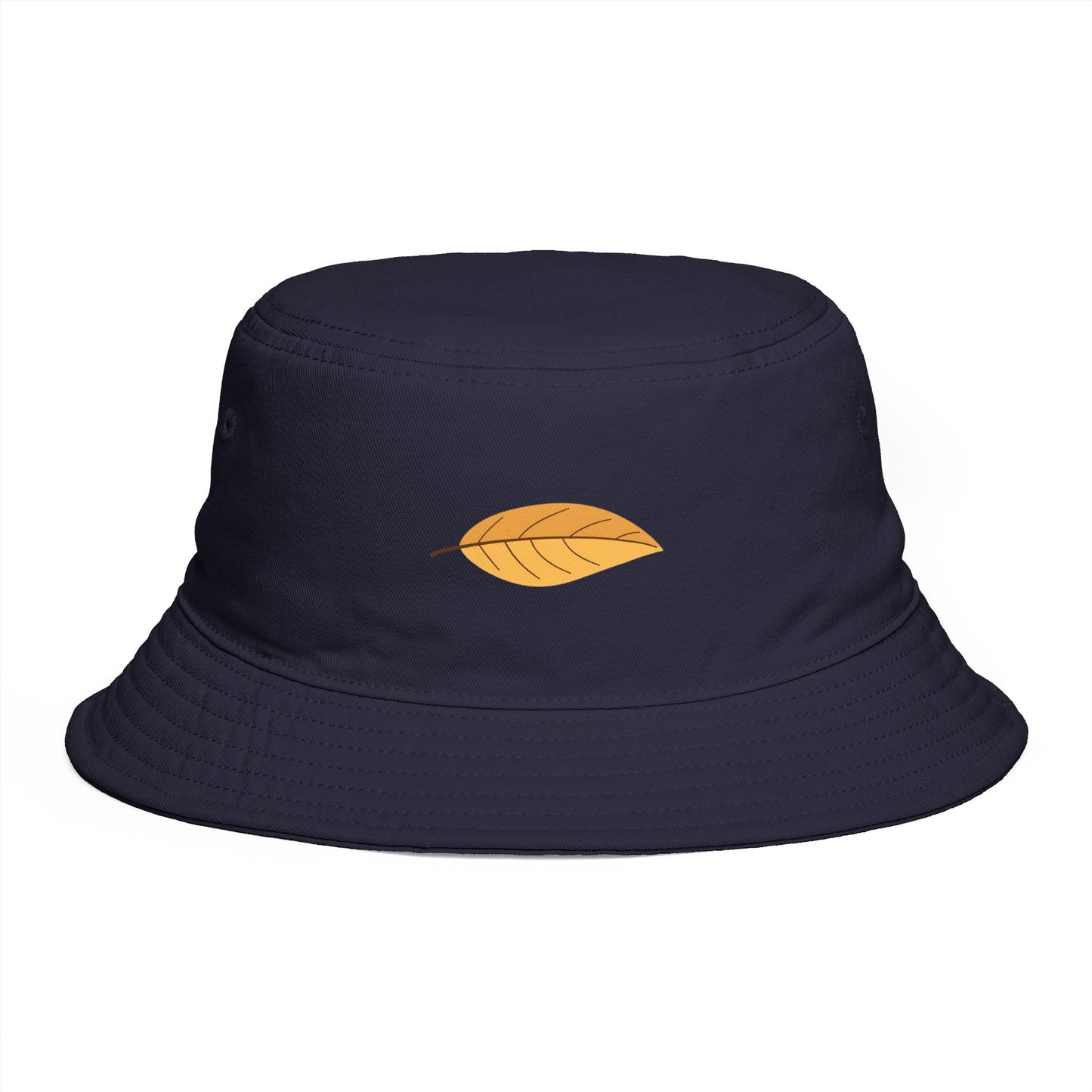 Autumn Leaf Bucket Hat — Brown Fall Outdoor Sun Hat