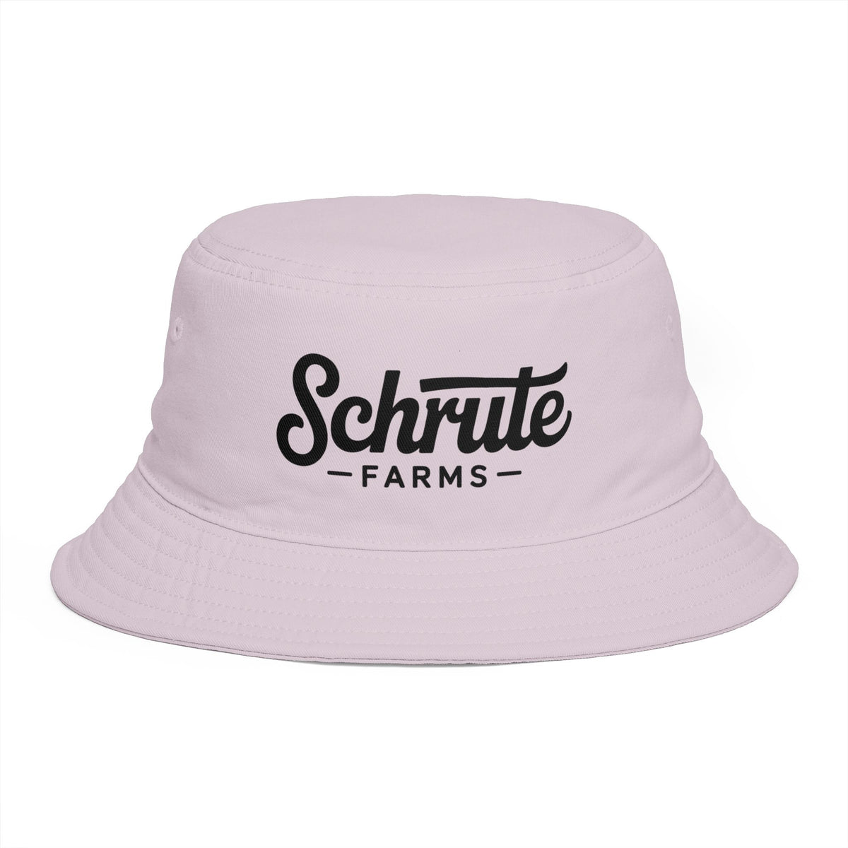 Schrute Farms Bucket Hat — Brown Retro Logo Farmwear Hats Printify One size Orchid