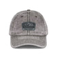 Vintage Embroidered Mountain Patch Cap — Washed Red Dad Hat Hats Printify One size Charcoal Grey