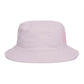 Chill Vibes Bucket Hat — Retro Pink Text Cotton Sun Hat Hats Printify